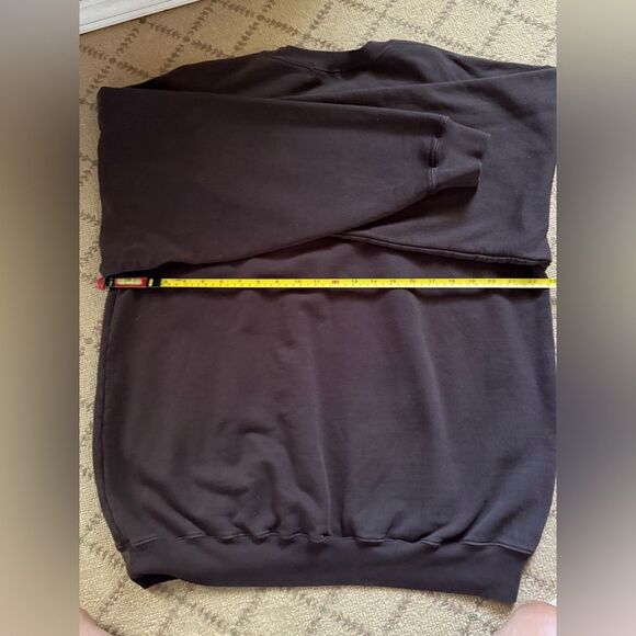 Mayfair The Label athletic club embroidered Brown thick mid-weight sweatshirt OS - Picture 7 of 8